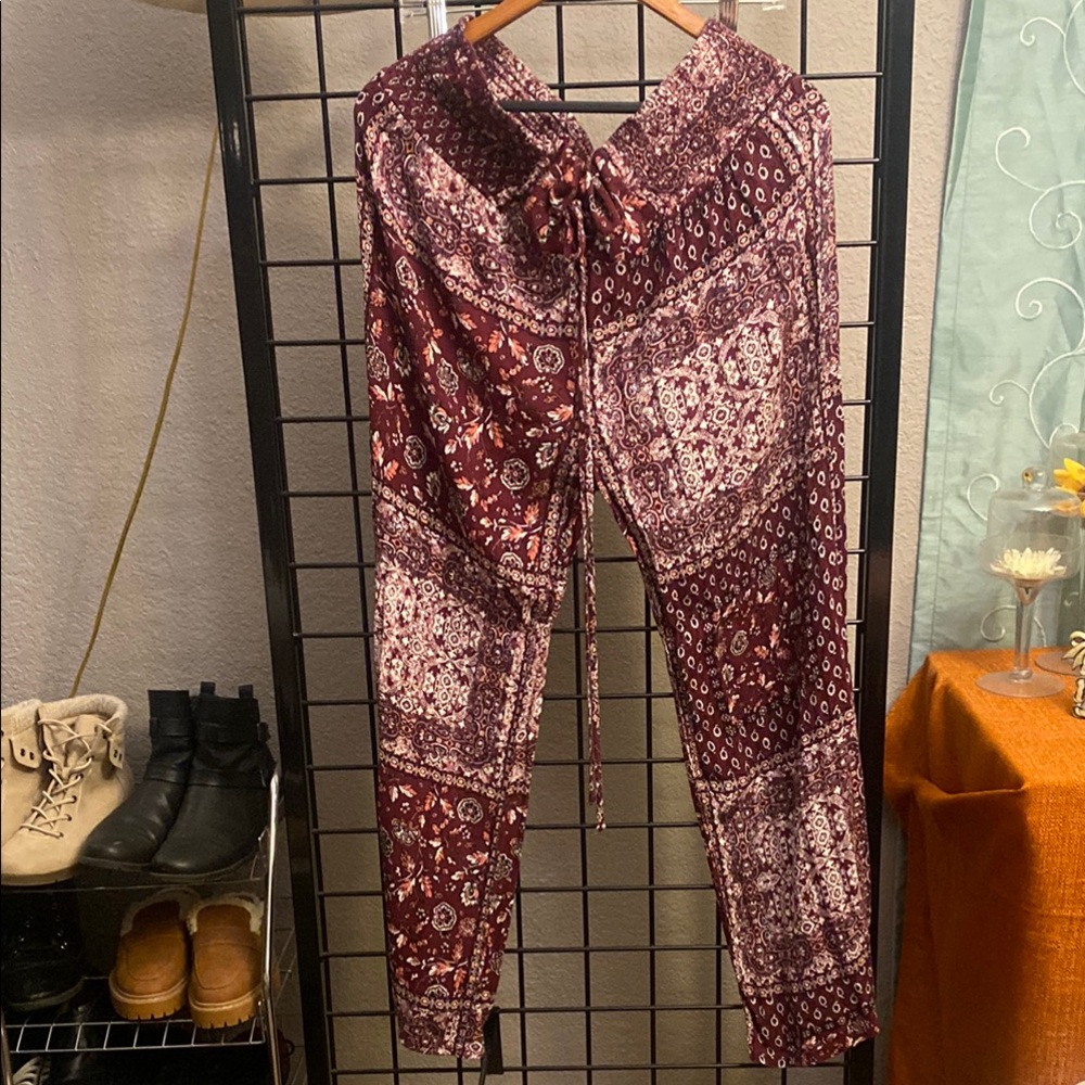 Bohemian Paisley Print Pants